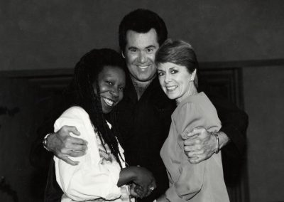 Karen with Whoopi Goldberg & Wayne Newton